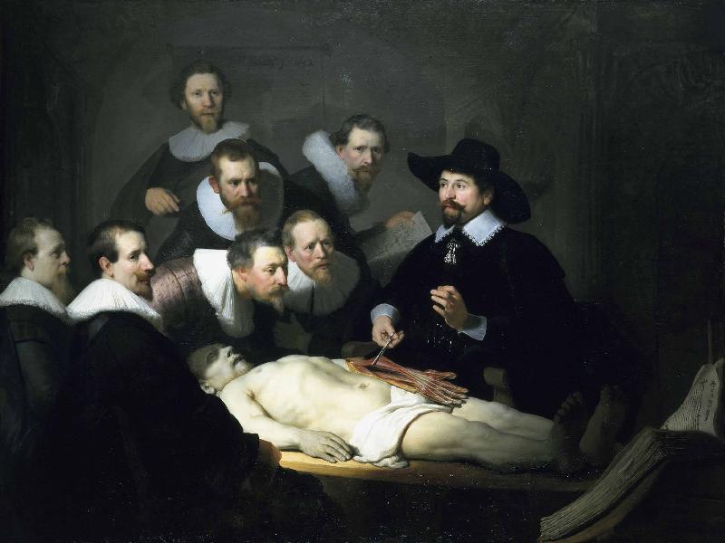 Rembrandt Peale Anatomy Lesson of Dr Nicolaes Tulp Sweden oil painting art